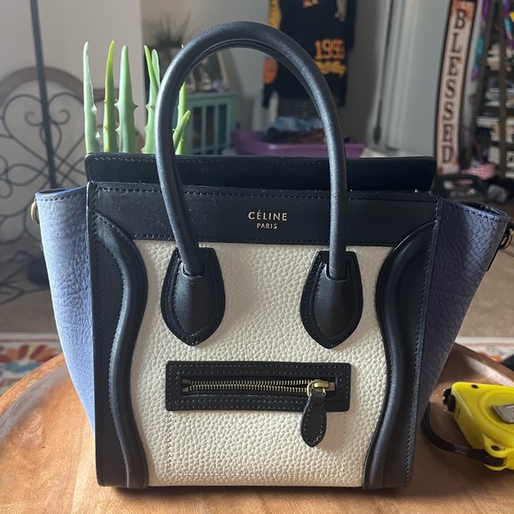 Celine Paris micro Leather nano luggage Crossbody W-A7-0174/W-CU-0174 - Picture 1 of 6